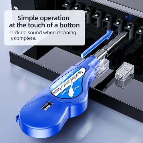 NovaGrowth Fiber Optic Cleaner for MTP/MPO Connector, Over 500 Times Cleans,Fiber Endface Cleans & Optical Connector Cleans(Blue)