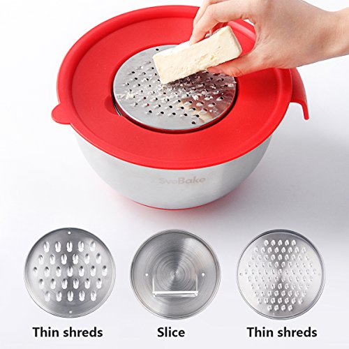 SveBake Pastry Bag 100 Pieces 18 Inch [Extra Thick] Disposable Icing Piping Bags Cake Cupcake Cookie Decorating Bags for Professional Baker & Baking Lover (Mixing Bowls) - Thumbnail 3