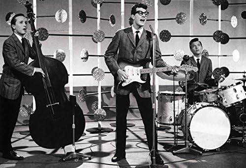 Buddy Holly Poster, Rock N' Roll Music, Pioneer, Live in Concert, Art Print