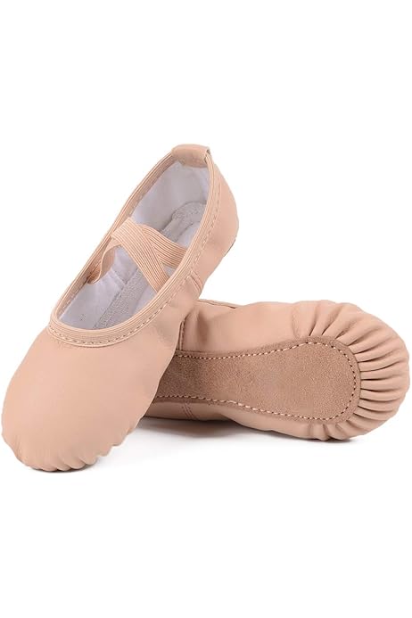 tan ballet slippers