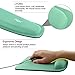 NEX Ergonomic Mouse Pad with Wrist Support, Memory Foam Keyboard Wrist Rest for Computer, Laptop(Mint Green)