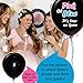 Gender Reveal Confetti Balloon – Pink and Blue Confetti Balloon – Balloon for Baby Shower – Giant Black Balloon for Gender Reveal