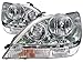 HEADLIGHTSDEPOT Chrome Housing Halogen Headlights Compatible With Lexus RX300 1999-2003 Includes Left Driver and Right Passenger Side Headlamps