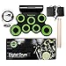 roboller Set, Portable Electronic Built-In Speaker (DC Powered) -Digital Roll-Up Touch 7 Labeled Pads and 2 Foot Pedals, Midi Drum Up to 10H Playing Time, Holiday Gift for Kids, 3