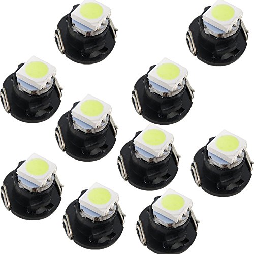 WLJH 10pcs T4/T4.2 Neo Wedge LED Bulb Instrument Switch Radio Climate Control Bulb A/C Panel Gauge Speedo Dashboard Indicator Light
