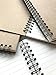 VEEPPO A5 Wirebound Notebooks Bulk Journals Spiral Steno Pads Blank/Lined Kraft Brown Cardboard Cover Thick Cream Writing Pad Sketchbook Scrapbook Album (Lined White-Pack of 4)
