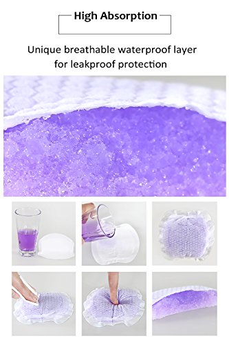 Smallshow Disposable Nursing Pads Thin Stay Dry Breast Pads,100 Count