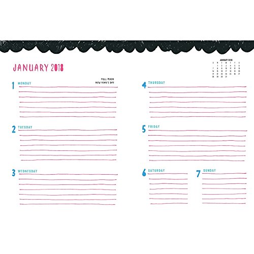 High Note 2018 Pursuit of Better 18-Month Weekly Planner, Contemporary, Durable, Soft-Cover, Foil Embellished Planner Featuring Unique, Original, Designer Art by Stephanie Baxter (CHZ0303)