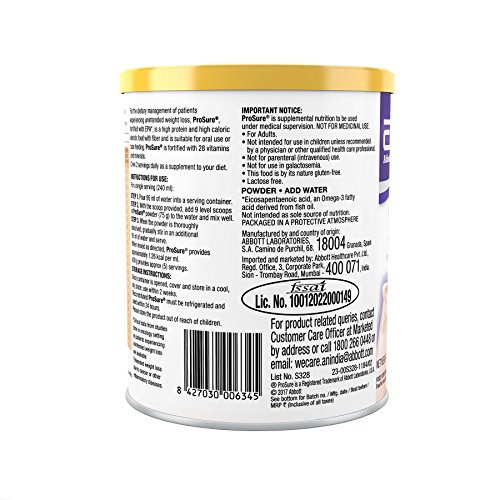 Abbott Prosure Nutritional Drink 400 g (Orange) for Weight Gain