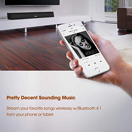 Sound Bar subwoofer, MEGACRA 2.1 Channel 100Watt Home Theater Sound Bars TV Sub Wired Wireless Connection Bass Adjustable (Certified Refurbished) - Thumbnail 2