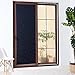 VELIMAX Floral Blackout Window Film Static Cling Window Cover Room Darkening Glass Decal Total Light Blocking Film Heat Control 17.7