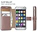 LUPA Galaxy 713803754291 Galaxy S7 Edge Wallet Case, Durable and Slim, Light-Weight with Classic Design and Ultra-Strong Magnetic Closure, Faux Leather, Samsung Galaxy S7 Edge - Rose Gold