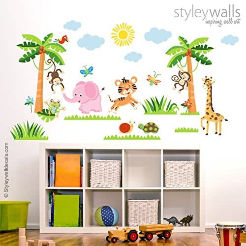 jungle decals for baby room