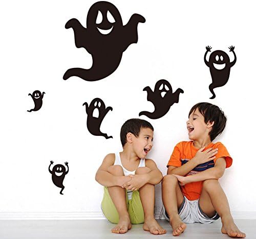 Ulike2 Halloween Happy Ghosts Funny Monsters Scream Wall Decals Removable Halloween Monster Wall Sticker Can be used on glass window