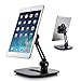 AboveTEK Sleek Magnetic Tablet Stand, Aluminum iPad Cell Phone Stand w/Extra Bonus Metal Disks, 360° Swivel iPhone/iPad Magnet Mount for Kitchen Tabletop Bedside Office Desk Kiosk Reception Display