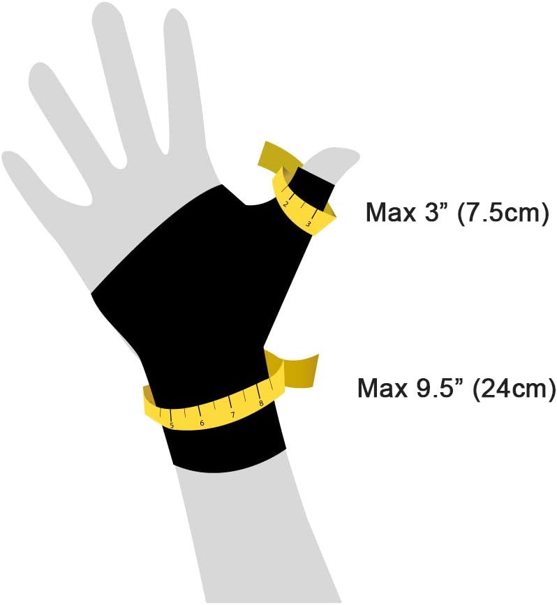 Bracoo Thumb Stabilizer Support Brace, Spica, CMC Splint for Arthritis, De Quervain's, Carpal Tunnel Pain Relief, Reversible, Black, TP30: Health & Personal Care