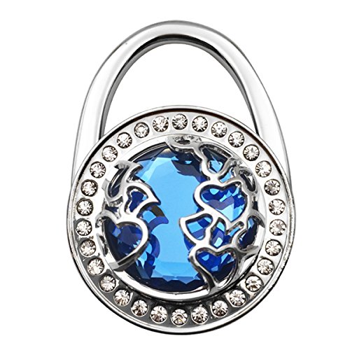 Blue Elegance Rhinestone Handbags. Christal Town Women's Antique Beaded