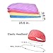 CUH 4 Packs Microfiber Hair Towel Super Absorbent Turban Wrap With 2 Bonus Headbands