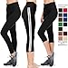 VIV Collection High Waisted Yoga Waistband Leggings Ultra Soft Brushed (XX-Large, Black)