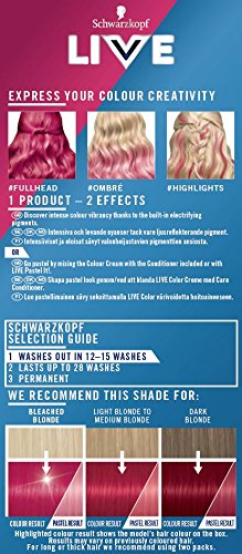 Schwarzkopf Live Ultra Bright Or Pastel Colouration Raspberry