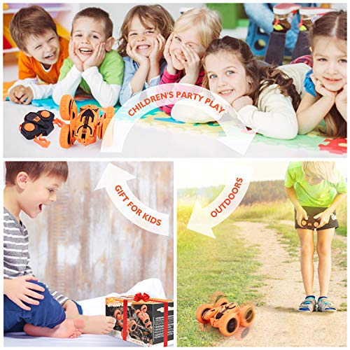 Peradix Macchina Telecomandata per Bambini, 4WD Auto Telecomandata con Batteria Ricaricabile (Arancia)