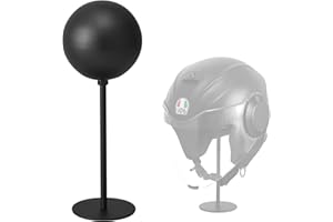 JOOM Helmet Stand Metal, Rotation Metal Stand Desktop Hanger Rack Helmet Stand Display for Motocycle Helmet, Caps,Hat, and Rugby Helmet