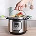 Premium Vegetable Steamer Basket Best Bundle, Fits Instant Pot Pressure Cooker, 100% Stainless Steel, Retractable Handle, Bonus Accessories One Serving Tongs (Large, 7