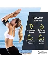 Hot Shapers Hot Arms Sleeves   Recortadora de brazos sin costuras con bolsillo para teléfono para correr