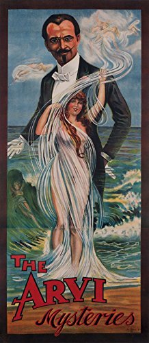 The Arvi Mysteries Vintage Poster (artist: Allpeck) England c. 1915 (12x18 SIGNED Print Master Art Print w/ Certificate of Authenticity - Wall Decor Travel Poster)