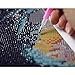FuigeBach Diamond Painting Kits Beach DIY Diamond Art by Number Kits Crystal Rhinestone Embroidery Cross Stitch Arts Craft for Home Decor Gifts 16x12in