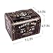 WaaHome Wood Boxes Decorative Jewelry Keepsake Trinkets Storage Boxes,Black,7.1