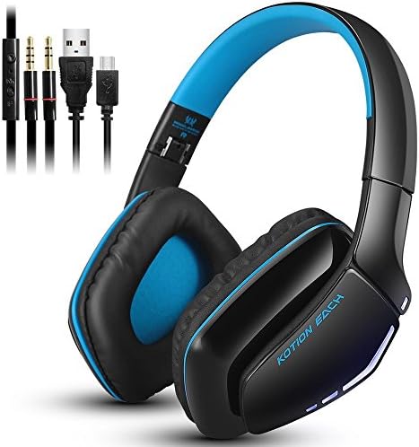 Wireless Bluetooth Headphone and Wired Headset Double Model Over Ear Headphones with Lightweight (Only Wired Mode Compatible with Xbox PSP PC Device)
