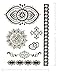 Terra Tattoos Black Tattoo Flash Sheets Designs of Butterflies, Flowers, Henna, Elephants & more! Face Tattoos for Women Waterproof Nontoxic Long Lasting 75+ Designs for Vacation, Festivals Parties