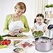 HOMENOTE Sous Vide Bags 15 Reusable Vacuum Food Storage Bags with Cookbook for Joule, Anova sous vide cooker