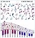 CraftTreat Reusable Stencils - Music Designs, 6x6 Inches - DIY Art & Craft Stencils for Wood, Canvas, Paper, Fabric, Floor, Wall & Tile