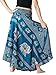 B BANGKOK PANTS Women's Hippie Long Skirt Elephant Print (Green Elephant, One Size)