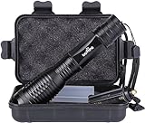 Tactical Portable LED Flashlight 1000 Lumens with 5 Modes (Metal-Black)