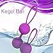 Kegel Exercise Weights Bladder Control & Pelvic Floor Exercises 2 Pcs Premium Silicone Cones with Training Kit for Women Purple