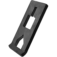 Lusheer Heavy-Duty Steel T-Post Puller Plate - 12 mm Quick Remove T-Posts from Ground Garden Tractor Bucket, Handyman Jack or