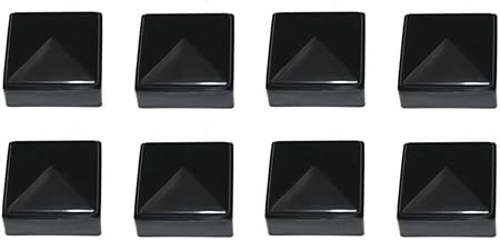 Amazon Com Usa Premium Store Plastic Fence Post Black Caps 2 X 2 For Metal Plastic Or Vinyl Fence 8 Pack Garden Outdoor