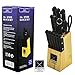 14 Piece Knife Set Chef Knife, Bread Knife, Carving Knife, Utility Knife, Paring Knife, Steak Knife, Scissors Cutlery Set For Chefs, Cooks, Commercial Kitchens, Homes, Culinary Schools Platinum UMD