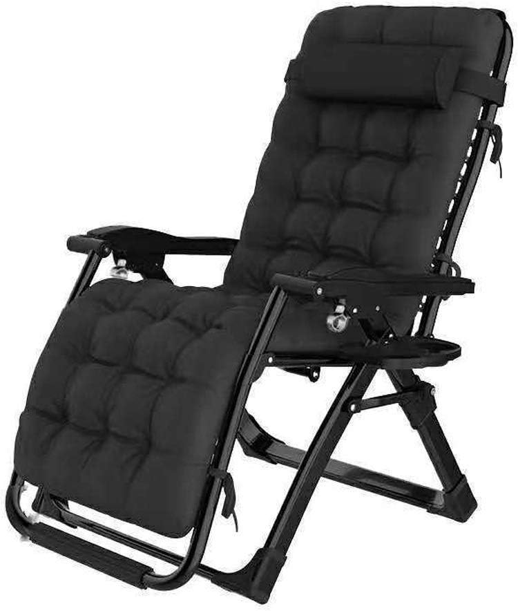 TYYPL5GPFA Zero Gravity Chair Outdoor Oversized Patio Chairs Reclining Folding Sun Lounger Zero-gravity Recliner Beach Lawn Camping Portable Chair With Cup Holder Chaise Lounger