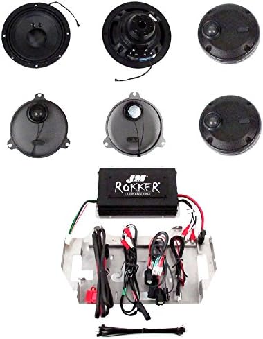 J&amp;M Audio Rokker XXR 4 Speaker with 630 Watt Amplifier Kit for 2014 and Newer Harley-Davidson Street Glide models with stock Lower Fairings - HC-630XXR-SGLWR14