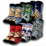 Justice League 6 pack Crew Socks (Toddler/Little Kid)