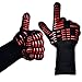 TTLIFE BBQ Gloves - Grilling Cooking Gloves - 932°F Extreme Heat Resistant Gloves - 1 Pair (Long with Narrow Thumb) - 14