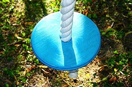 AD Planet High Quality Wooden Round Swing for Home & Garden (12 inches)