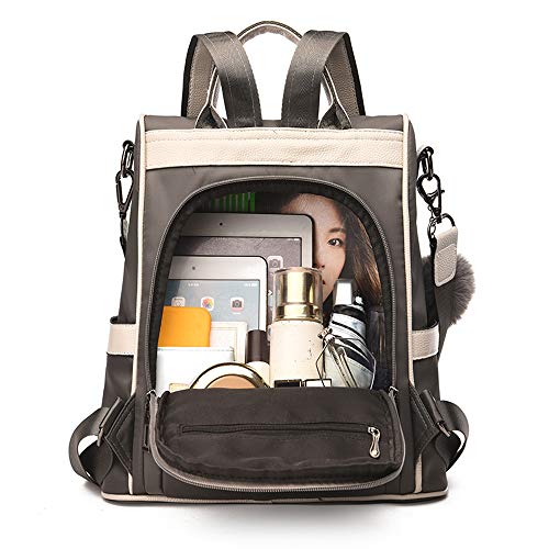 Women Backpack Purse Waterproof Nylon Antitheft Rucksack Lightweight