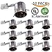 Sunco 10 Pack Can Lights for Ceiling 6 Inch Remodel Recessed Lighting Housing, 120-277V, TP24 Connector Included, Air Tight Steel Can, Easy Install, IC Rated, UL Listed