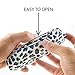 Blue Glasses Case Hard Shell Leopard Print | Medium Size | Protective Eyeglasses, Sunglasses, and Reading Glasses Case For Men, Women, and Kids