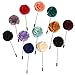 Landisun Men's Lapel Pin Flower Boutonniere Set Handmade For Suits (1 Dozen, Style 5)